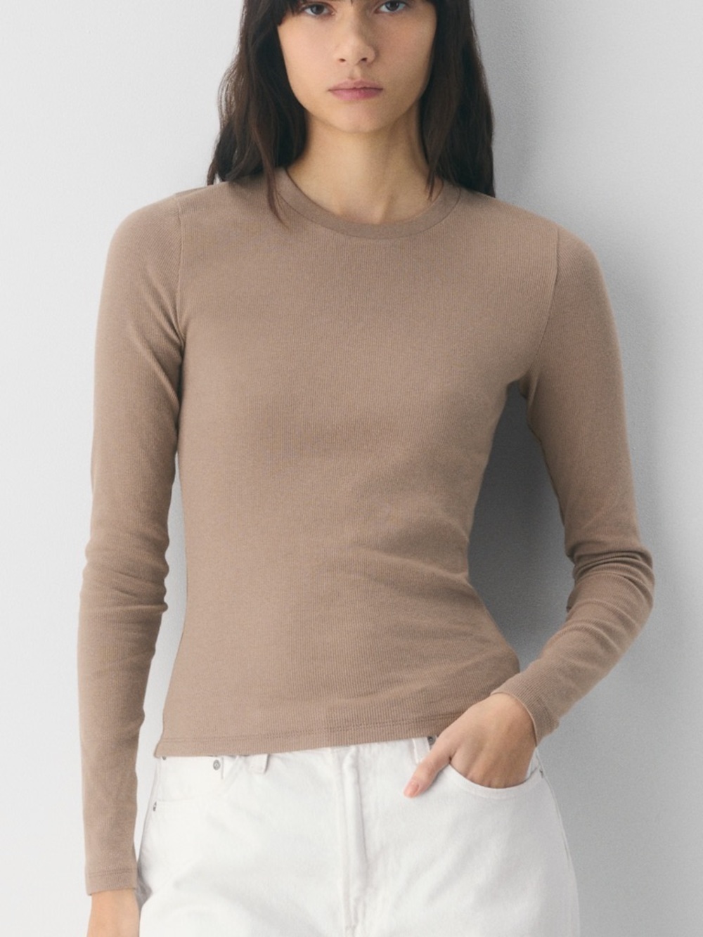 Aritzia HomeStretch Ribbed Solo Longsleeve